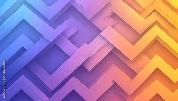 Fototapeta Colorful 3D Geometric Pattern Background Design.