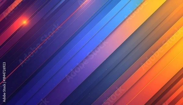 Fototapeta Colorful Diagonal Stripes with Gradient Effect.