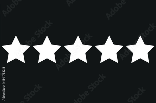 Obraz TOP 5 concept from isolated