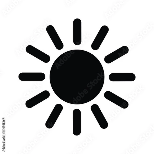 Obraz Simple sun icon