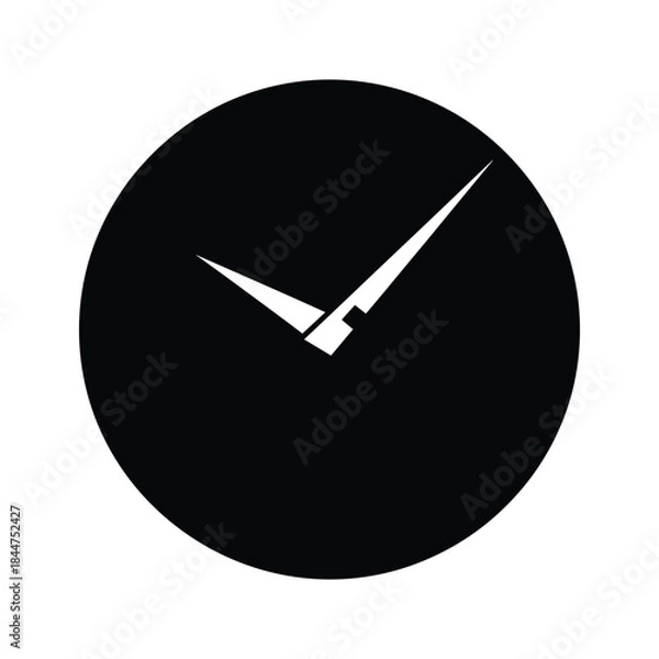 Obraz Simple clock face showing time