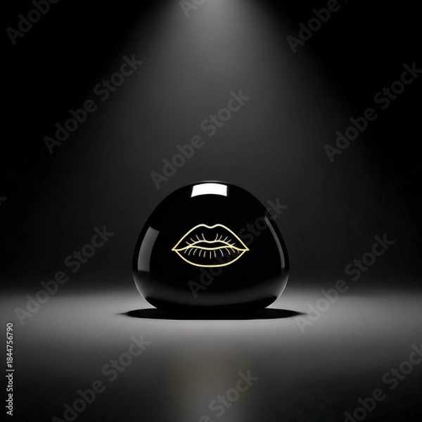 Obraz black and white ball