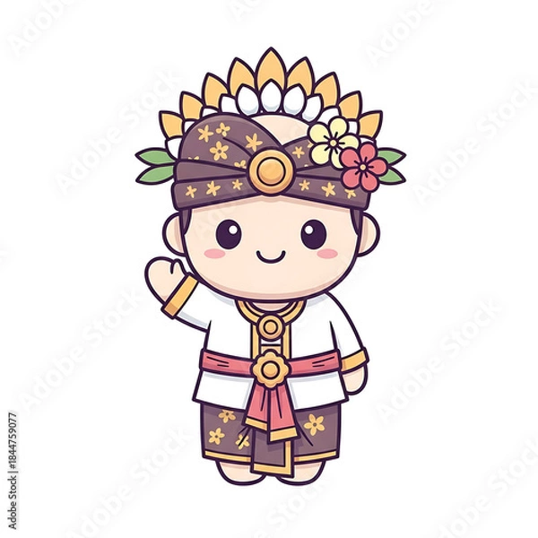 Obraz Balinese Boy Waving. (1)