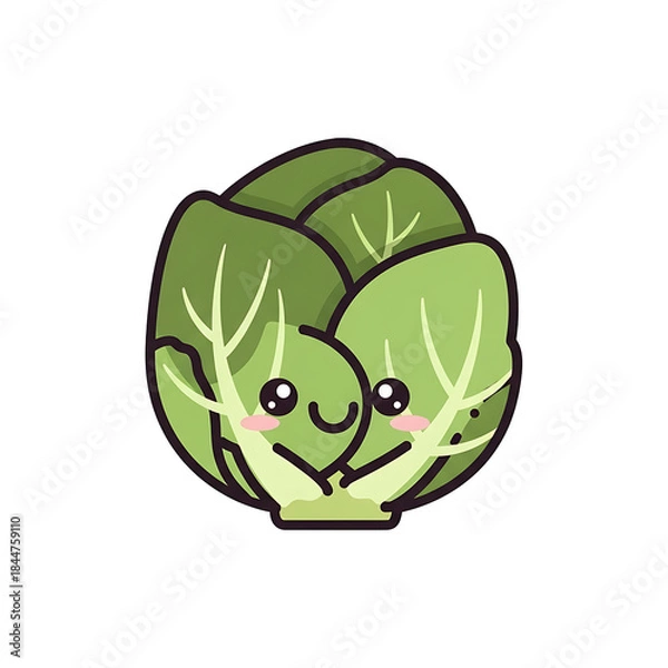 Obraz Cute Brussels Sprout. (1)