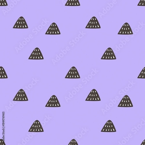 Obraz Seamless pattern with abstract decor elements. hand drawing. design for fabric, textile, wrapper, print	
