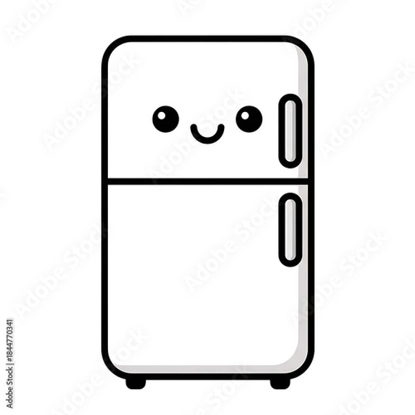 Obraz Cute Fridge Illustration. (1)
