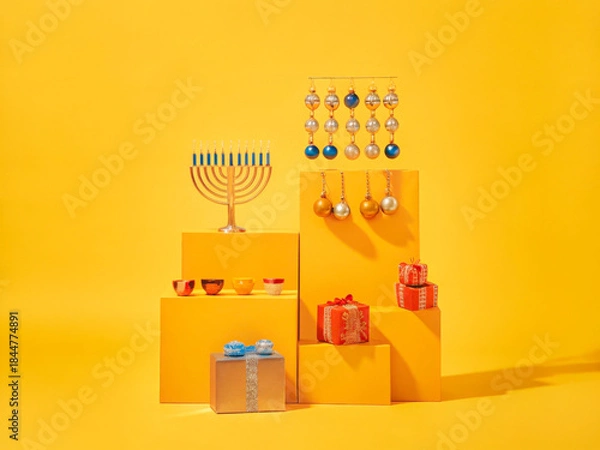 Fototapeta a yellow background