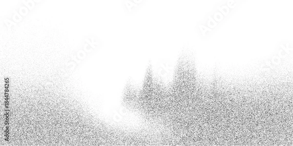 Obraz Abstract stipple dot field with random splatter density. Gritty sand particle backdrop, vector illustration