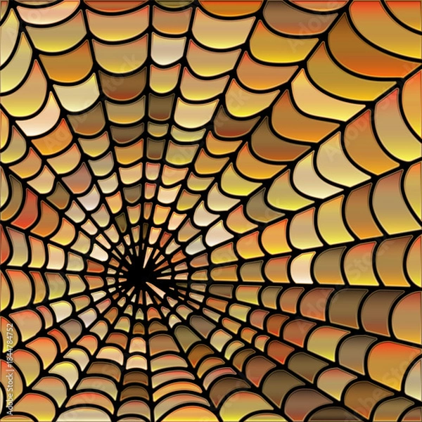 Obraz abstract vector stained-glass mosaic background