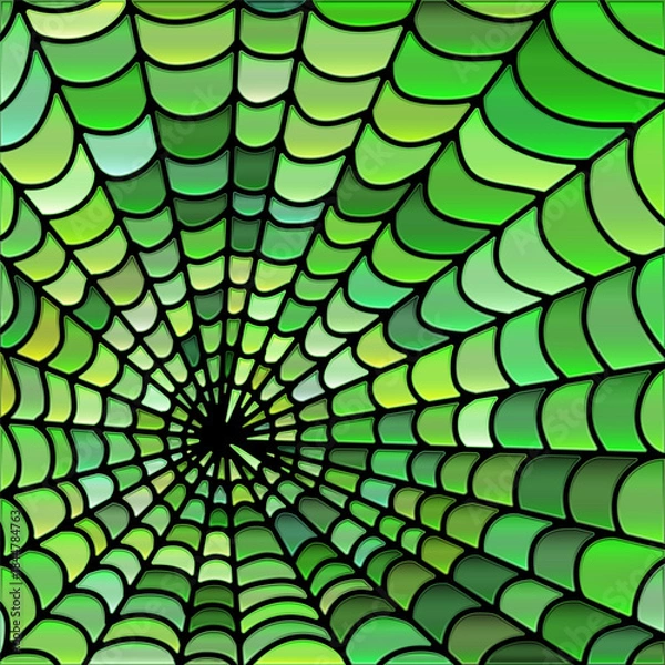 Obraz abstract vector stained-glass mosaic background