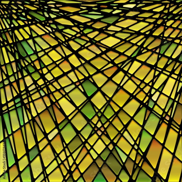 Obraz abstract vector stained-glass mosaic background