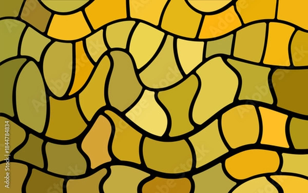 Obraz abstract vector stained-glass mosaic background