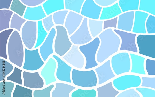 Obraz abstract vector stained-glass mosaic background