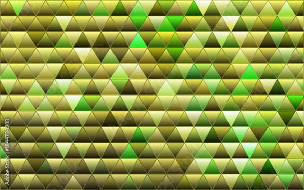 Obraz abstract vector geometric triangle background - green and brown