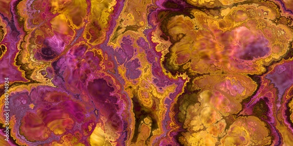 Obraz red violet gold brown marbled seamless tile