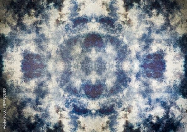 Obraz 抽象的　水彩和紙パターン　背景　素材
