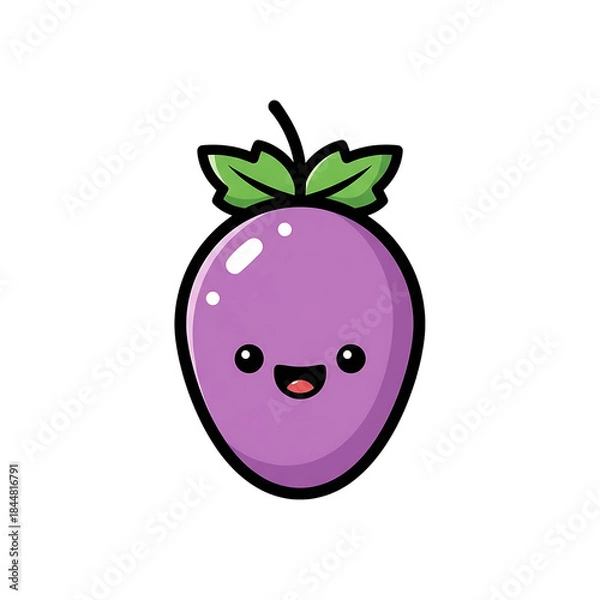 Obraz Cute Cartoon Plum.