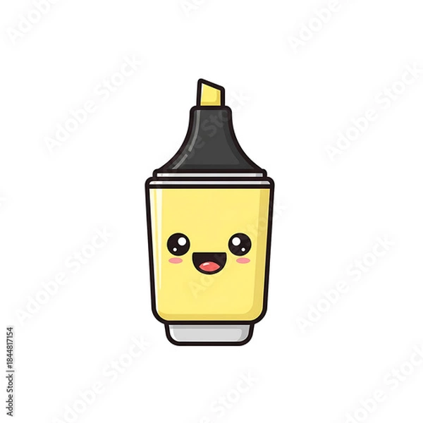 Fototapeta Cute Highlighter Marker.