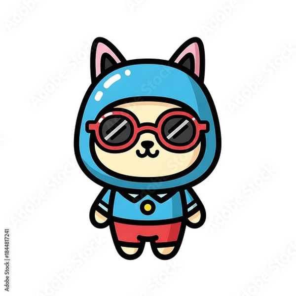 Obraz Cute Cat Cartoon.