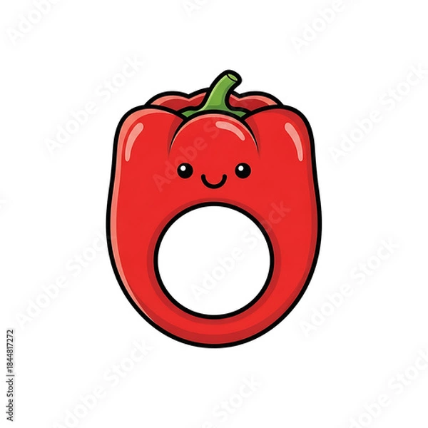 Fototapeta Red Pepper Character. (4)