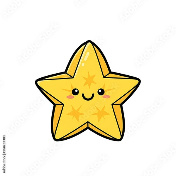 Fototapeta Cute Star Character. (3)