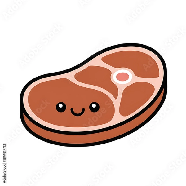 Fototapeta Cute Steak.