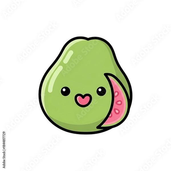 Fototapeta Cute Guava Cartoon. (1)