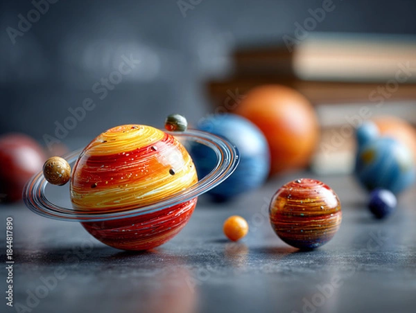 Obraz Solar System Model in Science Class