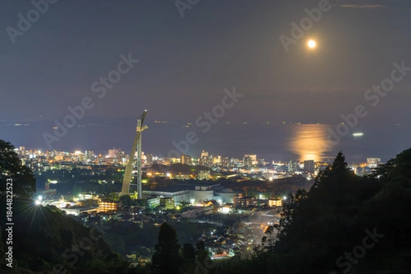 Obraz 別府の夜景（大分県別府市）