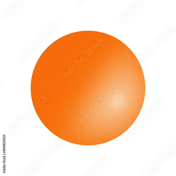 Obraz Orange ball isolated on white