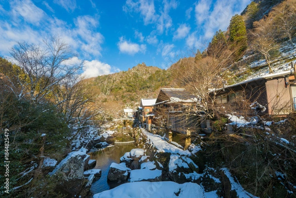 Obraz 耶馬渓の雪景色（大分県中津市耶馬渓）