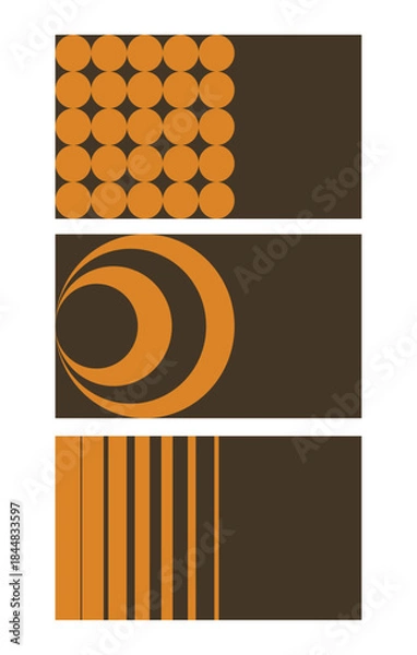 Fototapeta Design template gold unique abstract set