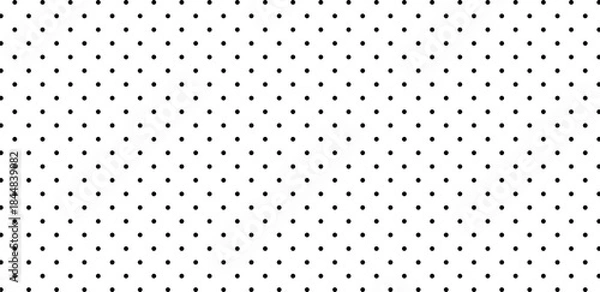 Fototapeta Black polka dots seamless pattern