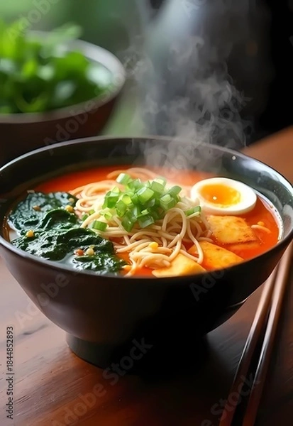 Obraz soup ramen, japanesse food