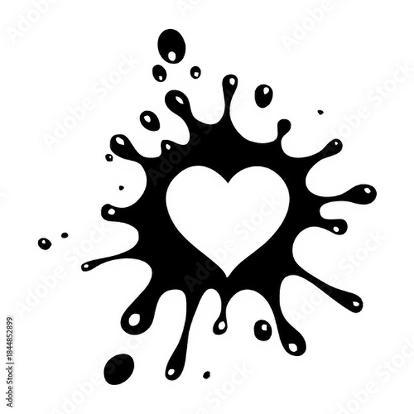 Obraz splash of water vector illustration