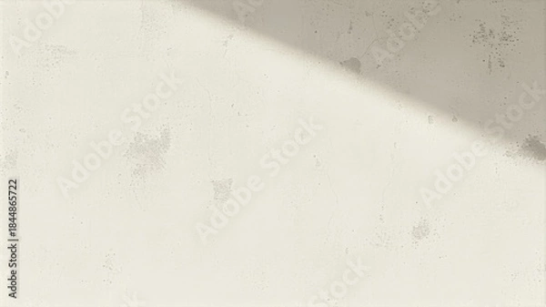 Fototapeta Minimalist Wall Light Shadow Abstract Interior View