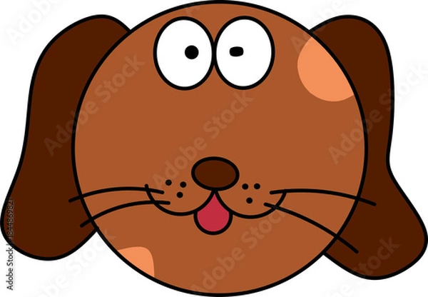 Obraz Cute Cartoon Dog Face