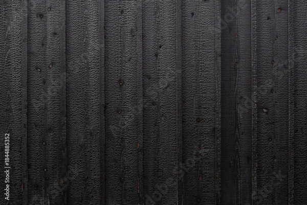 Obraz 日本の古民家の板壁テクスチャー、背景素材