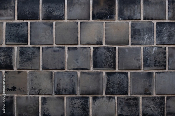 Obraz レトロなタイル壁のテクスチャ、日本の古民家