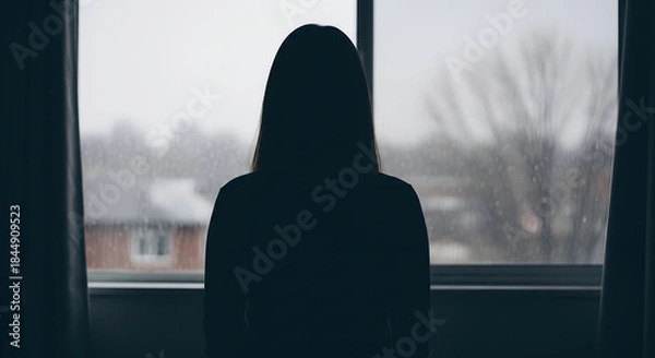 Obraz Contemplative Mood by the Window