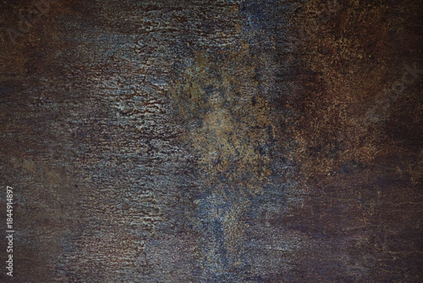 Obraz Old rustic metal weathered rust wall with grunge texture