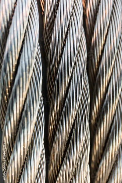 Obraz Steel Cables Close Up