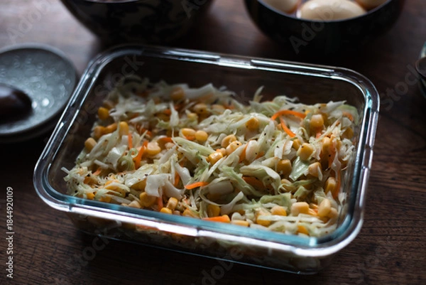 Obraz 作り置きおかずのコールスローサラダ