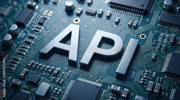 Obraz Innovative Circuit Board Design Featuring API Technology