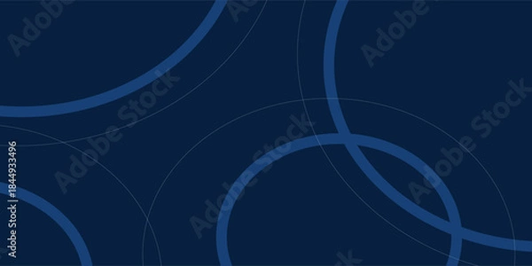 Fototapeta Abstract blue circle background. Vector illustration design for presentation, banner, cover, web, flyer, card, poster, wallpaper, texture, slide and business card