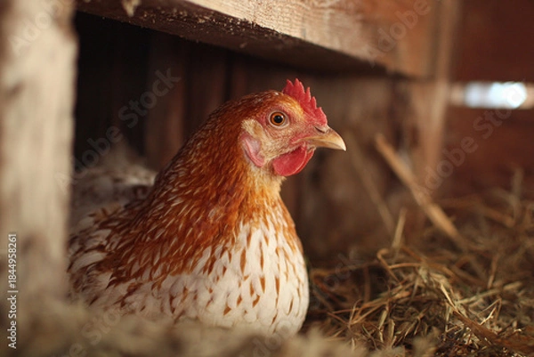 Obraz Chicken in the coop