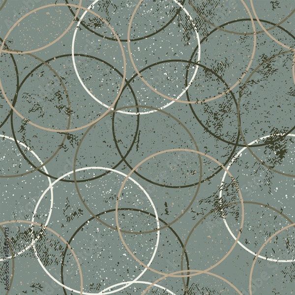 Obraz Seamless abstract colorful pattern with grunge circles
