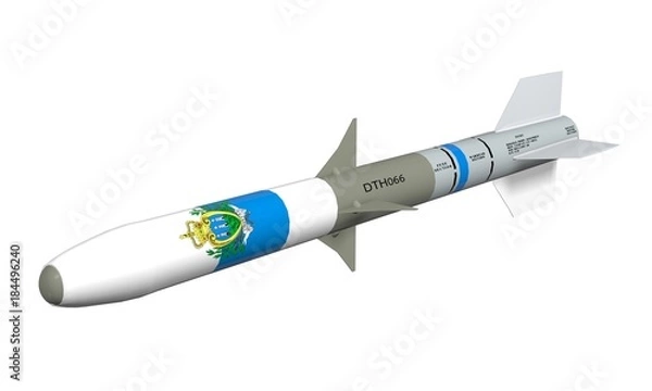 Obraz Rocket on a white background.
