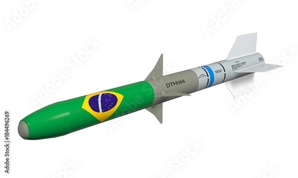 Obraz Rocket on a white background.
