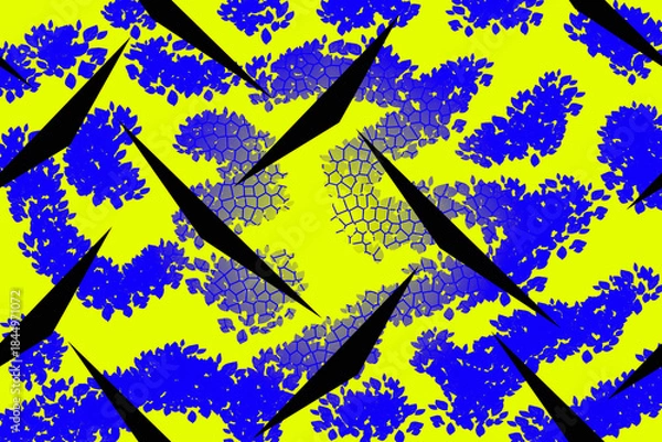 Obraz abstract blue background with paint splashes